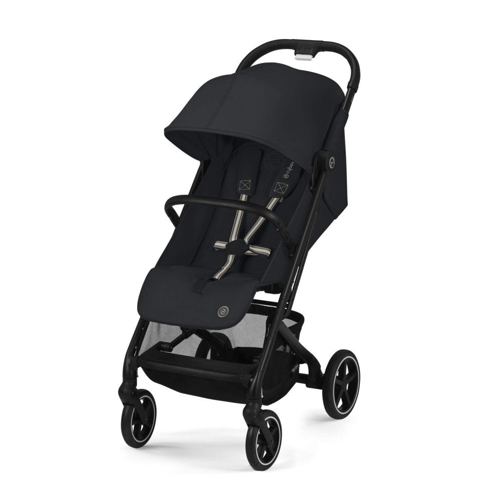 Cybex Beezy - прогулочная коляска, компактное складывание, ремень с одним натяжением • Magic Black