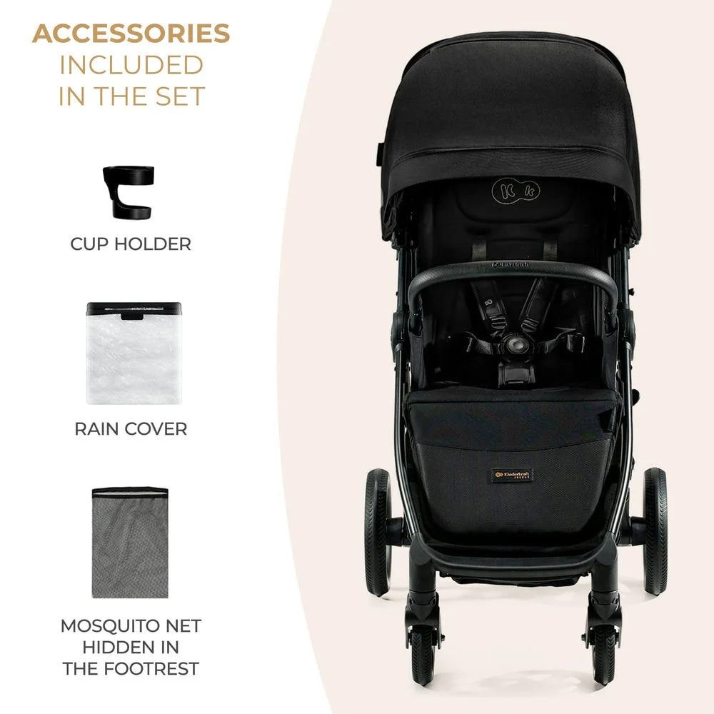 Kinderkraft Mitzy - прогулочная коляска с большими колесами, портативная Bluetooth-колонка iDance Cuty Sealion 10W в подарок • Ink Black (KSMITZ00BLK0000) Kinderkraft Mitzy - прогулочная коляска с большими колесами, портативная Bluetooth-колонка iDance Cuty Sealion 10W в подарок • Ink Black (KSMITZ00BLK0000)