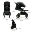 Kinderkraft Mitzy - прогулочная коляска с большими колесами, портативная Bluetooth-колонка iDance Cuty Sealion 10W в подарок • Ink Black (KSMITZ00BLK0000)