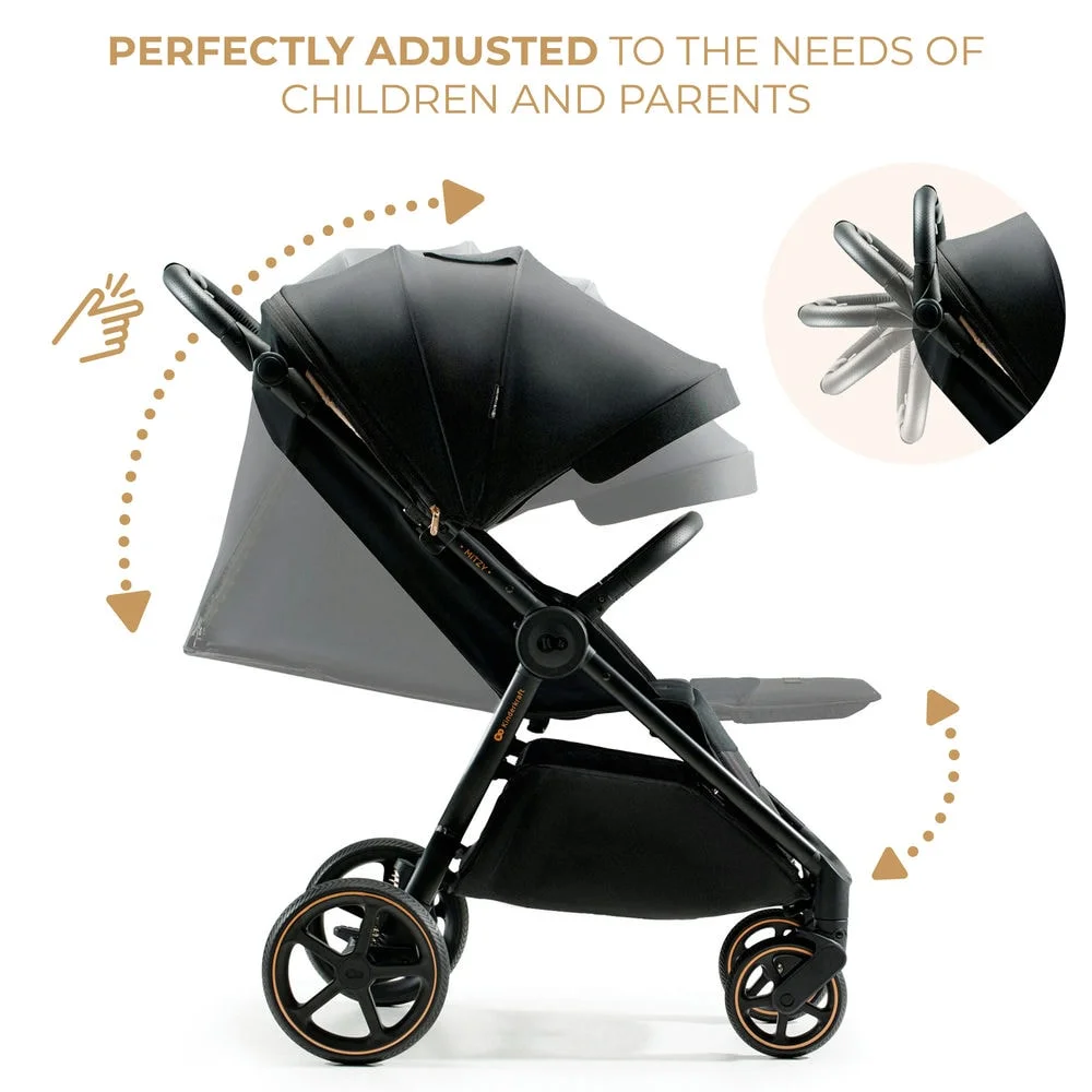 Kinderkraft Mitzy - прогулочная коляска с большими колесами, портативная Bluetooth-колонка iDance Cuty Sealion 10W в подарок • Ink Black (KSMITZ00BLK0000) Kinderkraft Mitzy - прогулочная коляска с большими колесами, портативная Bluetooth-колонка iDance Cuty Sealion 10W в подарок • Ink Black (KSMITZ00BLK0000)