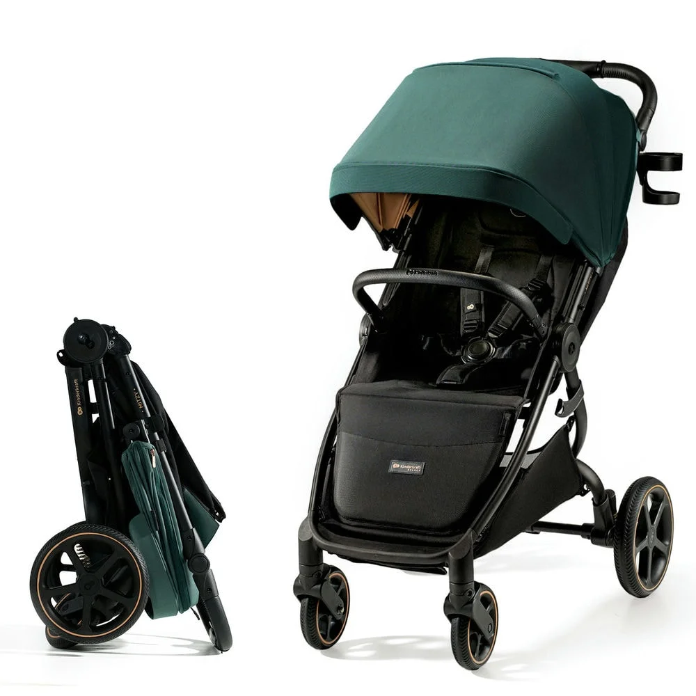 Kinderkraft Mitzy - прогулянкова коляска з великими колесами, портативна Bluetooth-колонка iDance Cuty Sealion 10W в подарунок • Jade Green (KSMITZ00GRE0000)