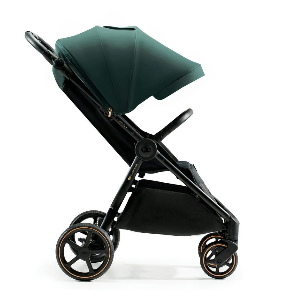 Kinderkraft Mitzy - прогулянкова коляска з великими колесами, портативна Bluetooth-колонка iDance Cuty Sealion 10W в подарунок • Jade Green (KSMITZ00GRE0000)