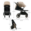 Kinderkraft Mitzy - прогулянкова коляска з великими колесами, портативна Bluetooth-колонка iDance Cuty Sealion 10W в подарунок • Linen Beige (KSMITZ00BEG0000)