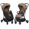 Carrello Nova 2024 CRL-5521 - современная прогулочная коляска с автоматическим складыванием, чехол на ножки с молнией • Sunrise Beige