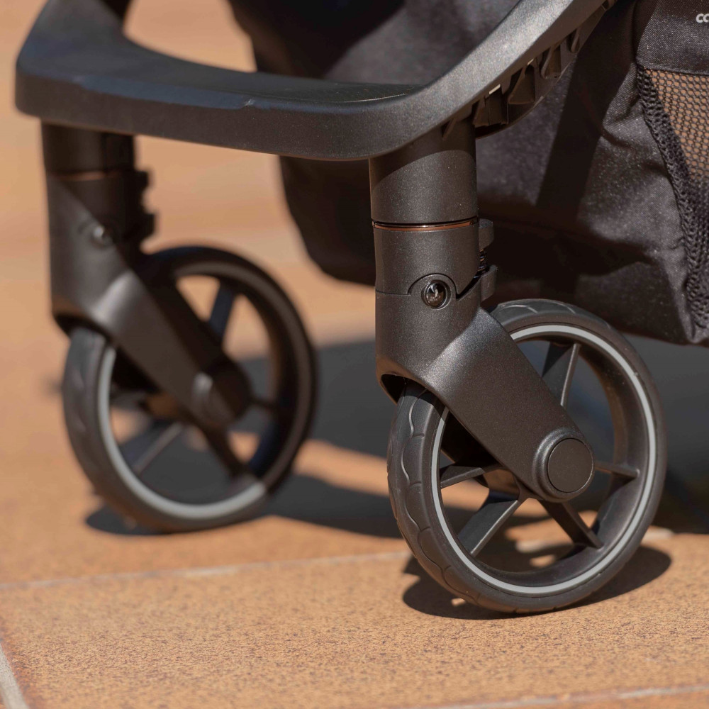 Carrello Nova 2024 CRL-5521 - сучасна прогулянкова коляска з автоматичним складанням, чохол на ніжки з блискавкою • Coral Black