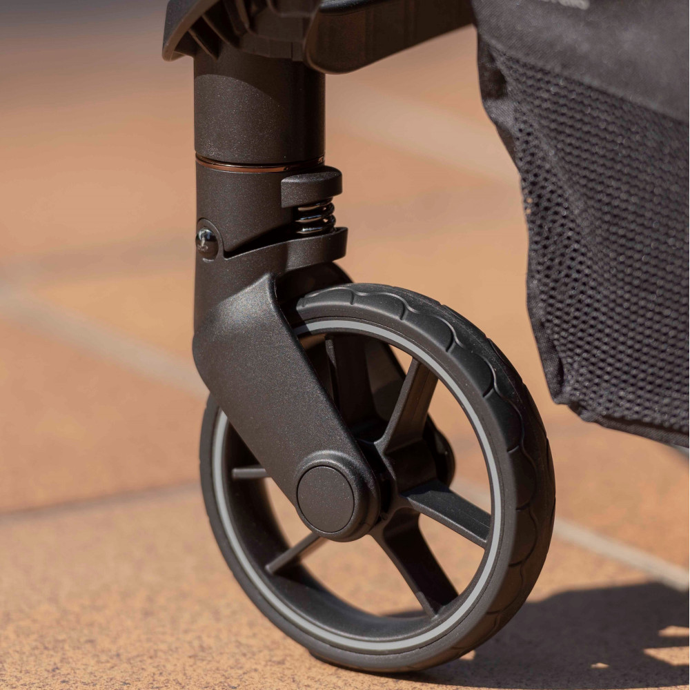 Carrello Nova 2024 CRL-5521 - современная прогулочная коляска с автоматическим складыванием, чехол на ножки с молнией • Desert Pink
