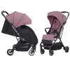 Carrello Nova 2024 CRL-5521 - современная прогулочная коляска с автоматическим складыванием, чехол на ножки с молнией • Desert Pink