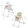 Kinderkraft Tummie - стульчик для кормления 2 в 1 • Beige (KHTUMM00BEG0000)