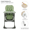 Kinderkraft Tummie - стільчик для годування 2 в 1 • Green (KHTUMM00GRE0000)