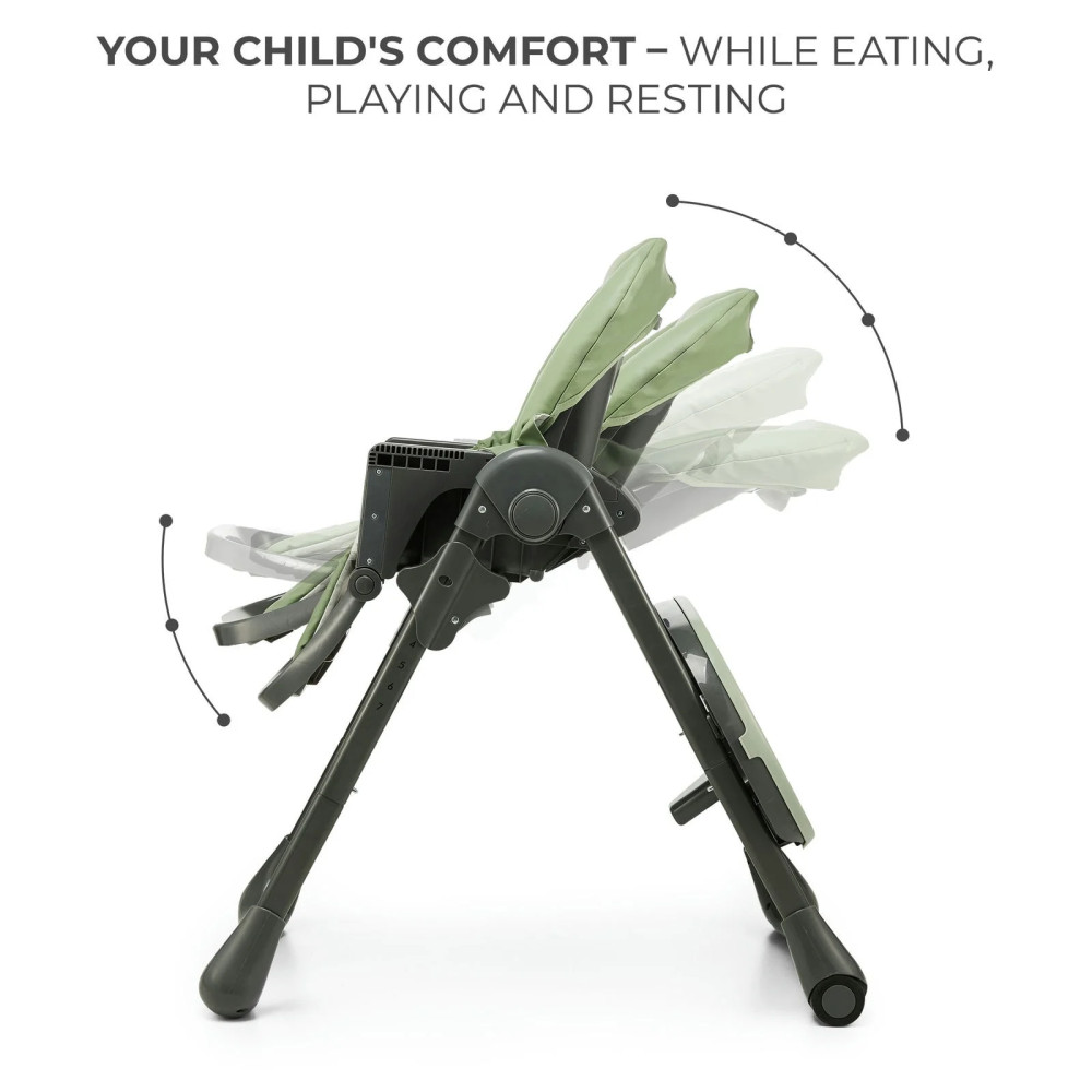 Kinderkraft Tummie - стільчик для годування 2 в 1 • Green (KHTUMM00GRE0000)
