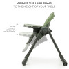 Kinderkraft Tummie - стільчик для годування 2 в 1 • Green (KHTUMM00GRE0000)