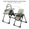 Kinderkraft Tummie - стульчик для кормления 2 в 1 • Grey (KHTUMM00GRY0000)