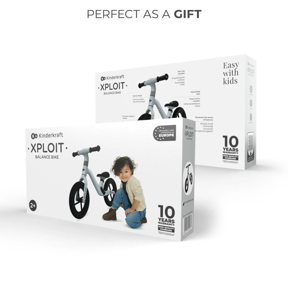 Kinderkraft Xploit - біговел • Moontone Silver (KRXPLO00GRY0000)
