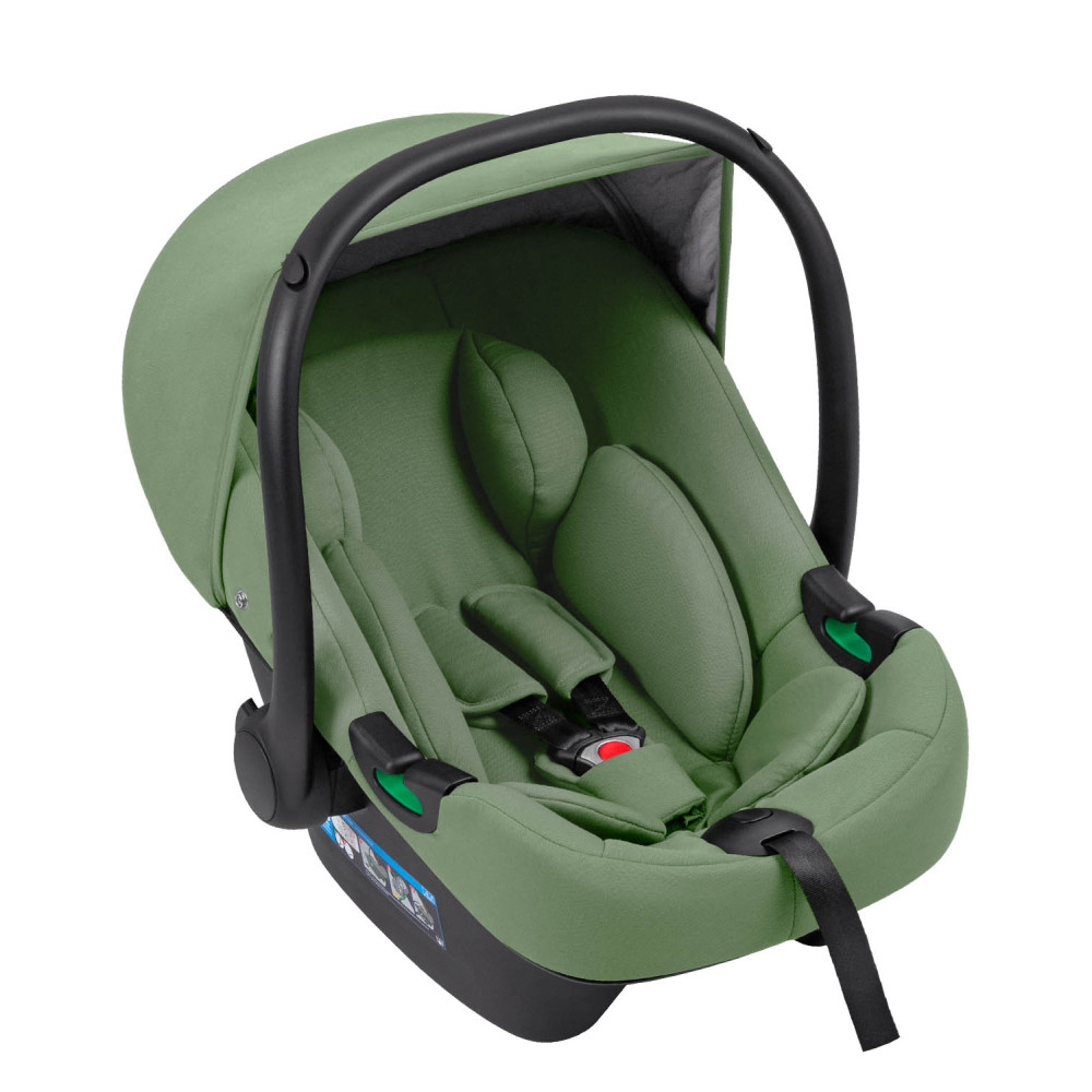 Carrello Omega CRL-6535/1 - детская коляска 3в1 с автокреслом для новорожденного (0-13 кг, 40-87 см) • Perfect Green