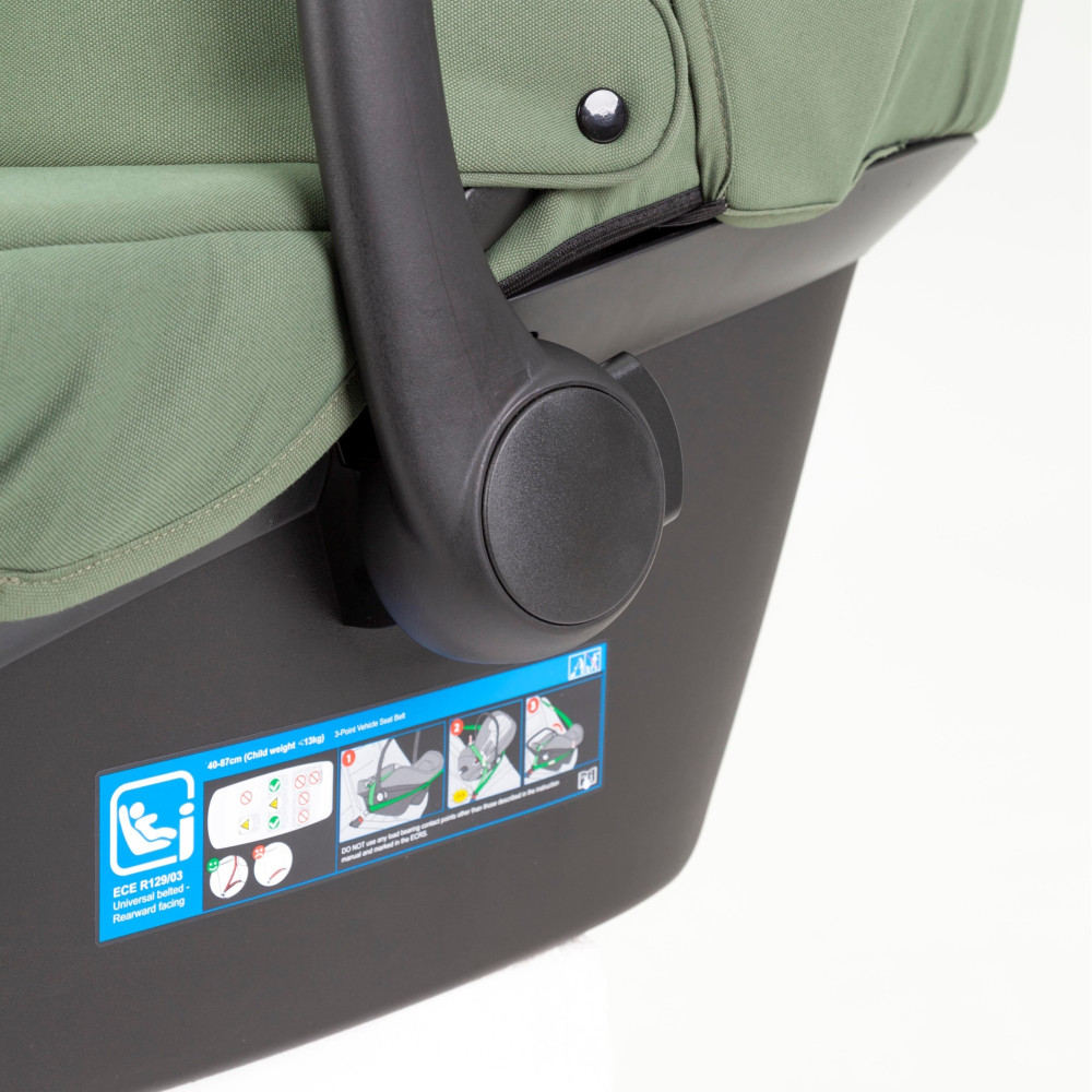 Carrello Omega CRL-6535/1 - детская коляска 3в1 с автокреслом для новорожденного (0-13 кг, 40-87 см) • Perfect Green