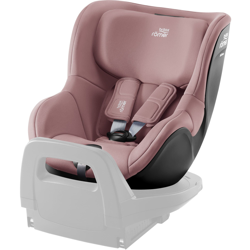 Britax Romer Dualfix 5Z - автокресло для детей (от 3 месяцев до 4 лет / 61 - 105 см) с функцией поворота на 360 градусов, для использования автокресла необходима совместимая база ISOFIX (можно купить отдельно) • Dusty Rose