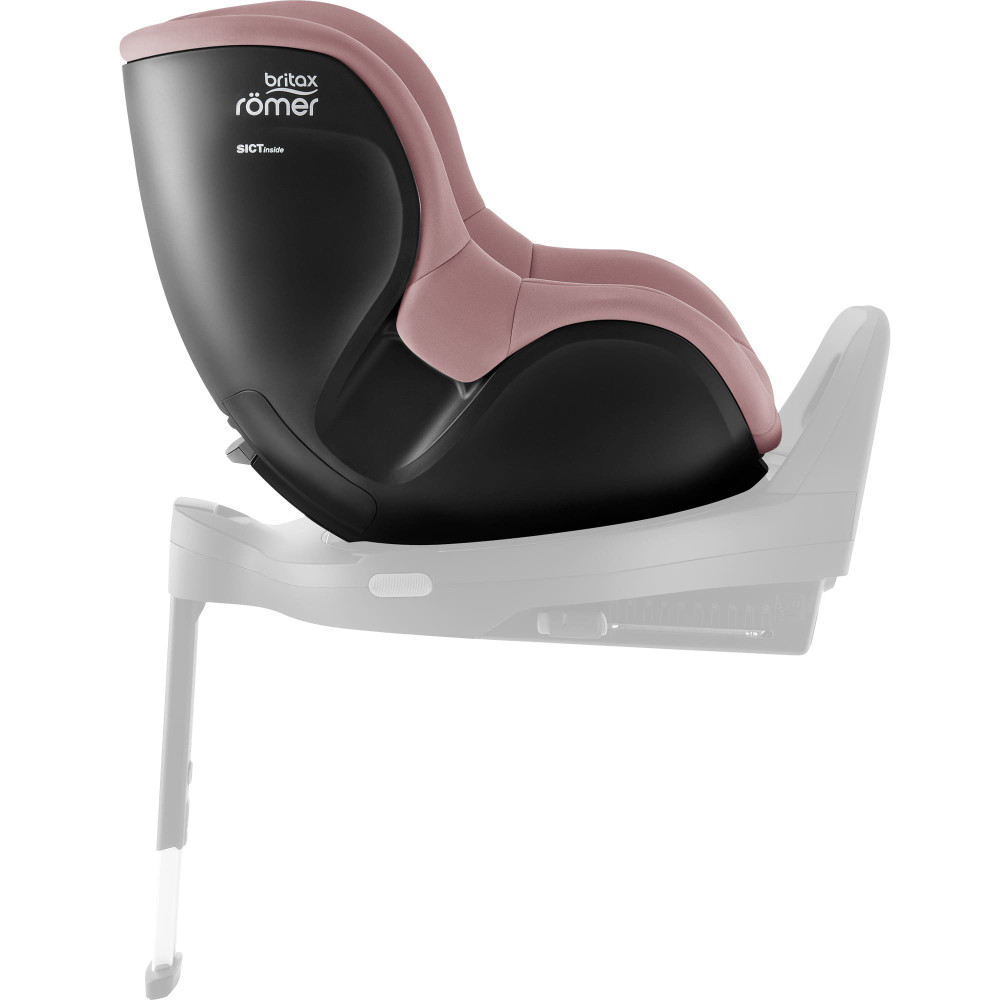 Britax Romer Dualfix 5Z - автокресло для детей (от 3 месяцев до 4 лет / 61 - 105 см) с функцией поворота на 360 градусов, для использования автокресла необходима совместимая база ISOFIX (можно купить отдельно) • Dusty Rose
