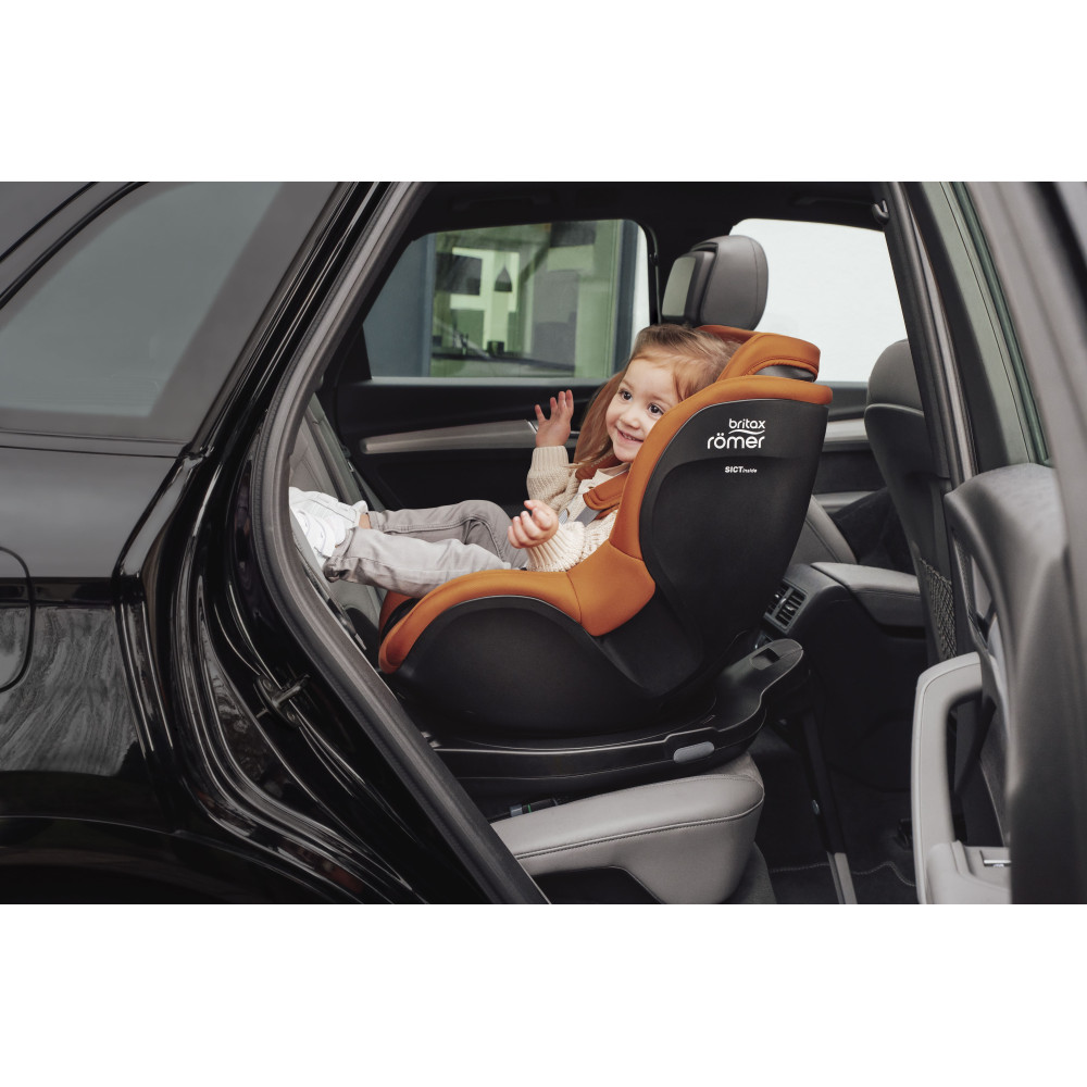 Britax Romer Dualfix 5Z - автокресло для детей (от 3 месяцев до 4 лет / 61 - 105 см) с функцией поворота на 360 градусов, для использования автокресла необходима совместимая база ISOFIX (можно купить отдельно) • Night Blue