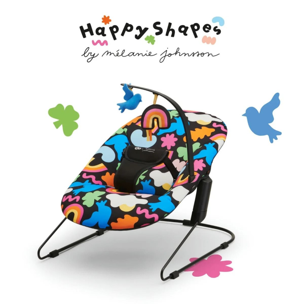 Kinderkraft Calmee - шезлонг-качалка • Happy Shapes (KBCALM00HAP0000)