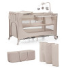 Kinderkraft Joy 2 - переносне компактне ліжко-манеж з пеленатором та іграшками • Beige (KLJOY02BEG000AC)