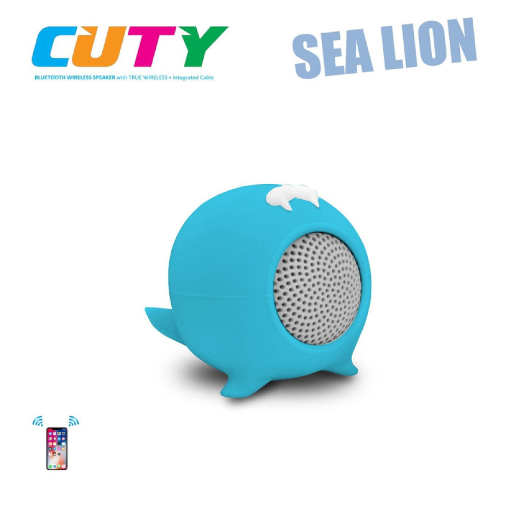 iDance Cuty Sealion - портативна Bluetooth-колонка 10 W • Blue