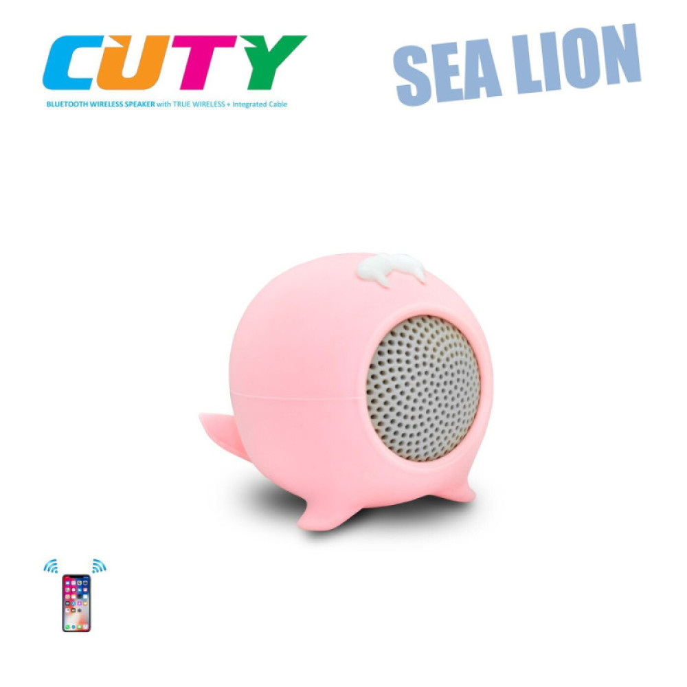 iDance Cuty Sealion - портативна Bluetooth-колонка 10 W • Pink