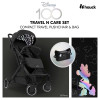 Hauck Travel N Care Disney - прогулочная коляска, легкая коляска, компактное складывание, в комплекте с органайзером • 100 Black