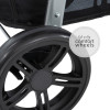 Hauck Rapid 4 - прогулянкова коляска для бездоріжжя, компактне складання • Denim Grey
