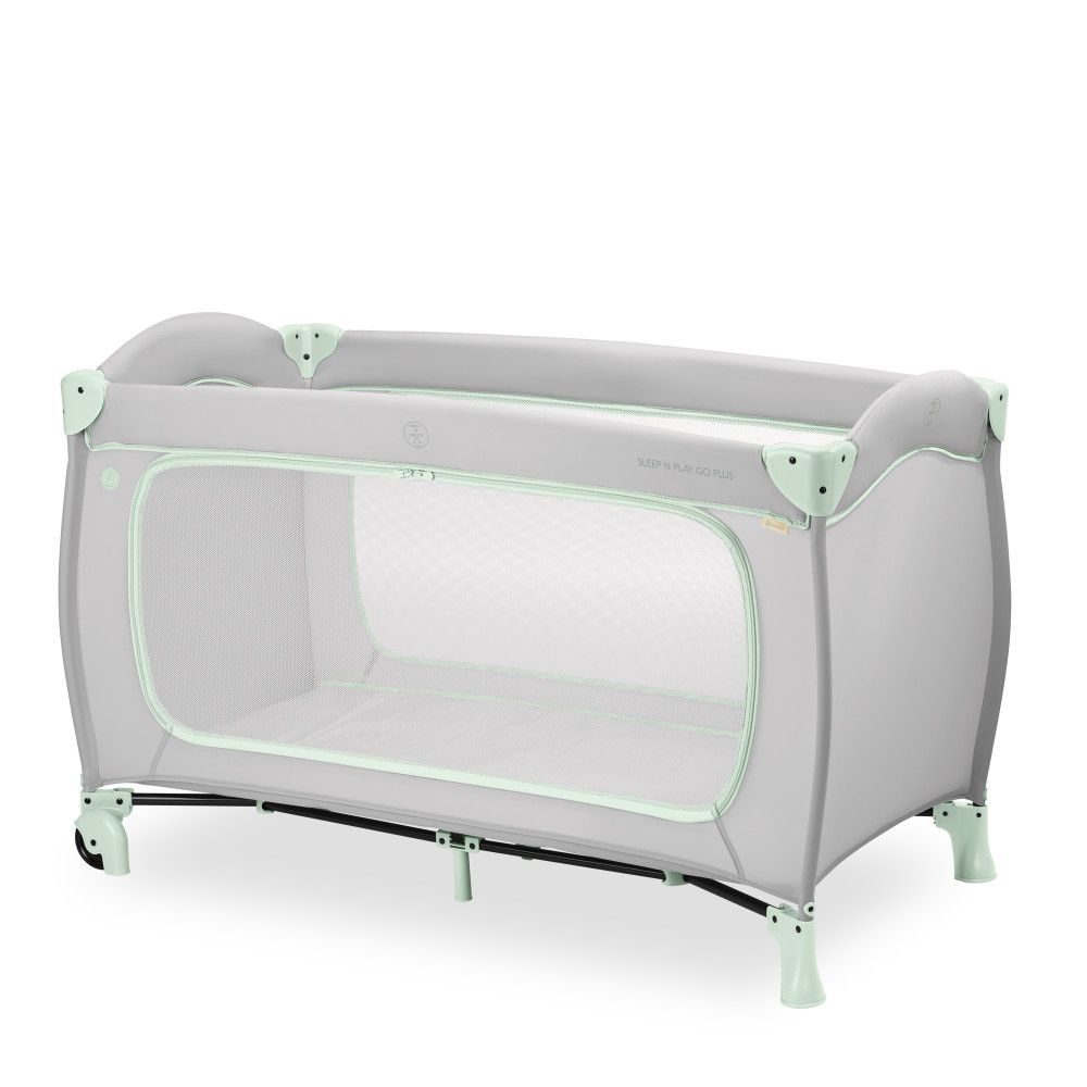 Hauck Sleep N Play Go Plus - детский манеж-кроватка на колесах • Dusty Mint
