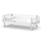 Veres Monaco | Верес Монако 190 - подростковая кровать (190x80 см), бук, антибактериальная краска с ионами серебра • White Grey | Бело-серый