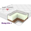 Baby Veres Hemp bio+ - матрас для новорожденных с дышащим эффектом (кокосовая койра, пена Bio,  конопляный настил) • 120х60х12 см