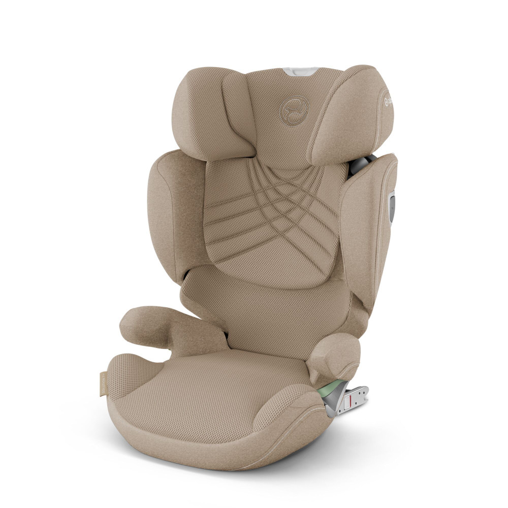 Cybex Solution T i-Fix - дитяче автокрісло (від 3 до 12 років / 100 - 150 см), з відкидним підголівником та покращеною вентиляцією • Cozy Beige (Plus)