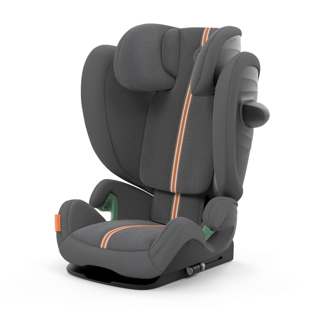 Cybex Solution G i-Fix - дитяче автокрісло (від 3 до 12 років / 100 - 150 см), з відкидним підголівником, покращеною вентиляцією та захистом від бокових ударів • Lava Grey (Plus)