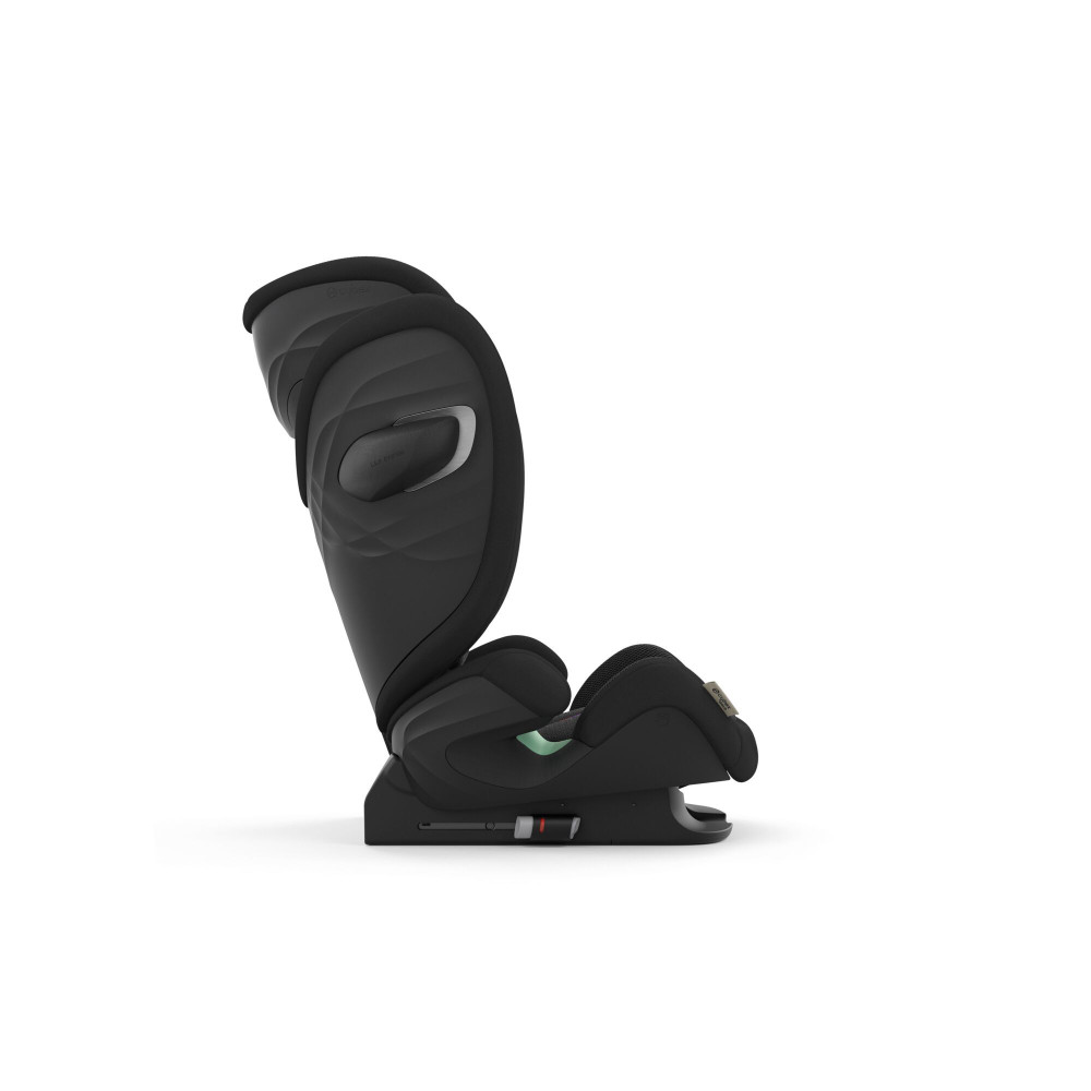 Cybex Solution G i-Fix - дитяче автокрісло (від 3 до 12 років / 100 - 150 см), з відкидним підголівником, покращеною вентиляцією та захистом від бокових ударів • Moon Black (Plus)