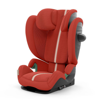 Cybex Solution G i-Fix - детское автокресло (от 3 до 12 лет / 100 - 150 см), с откидным подголовником, улучшенной вентиляцией и защитой от боковых ударов • Hibiscus Red (Plus)