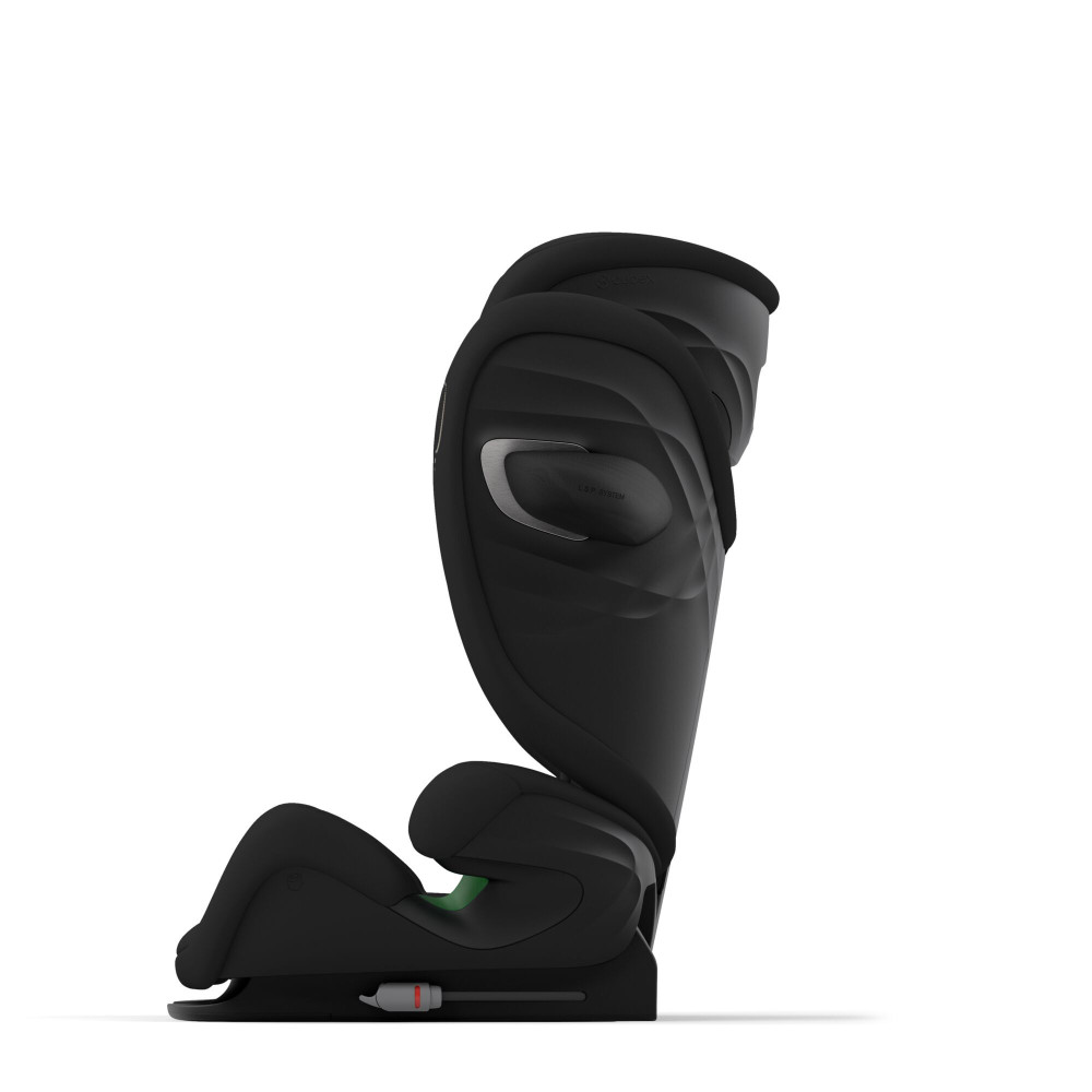Cybex Solution G i-Fix - дитяче автокрісло (від 3 до 12 років / 100 - 150 см), з відкидним підголівником, покращеною вентиляцією та захистом від бокових ударів • Moon Black (Comfort)