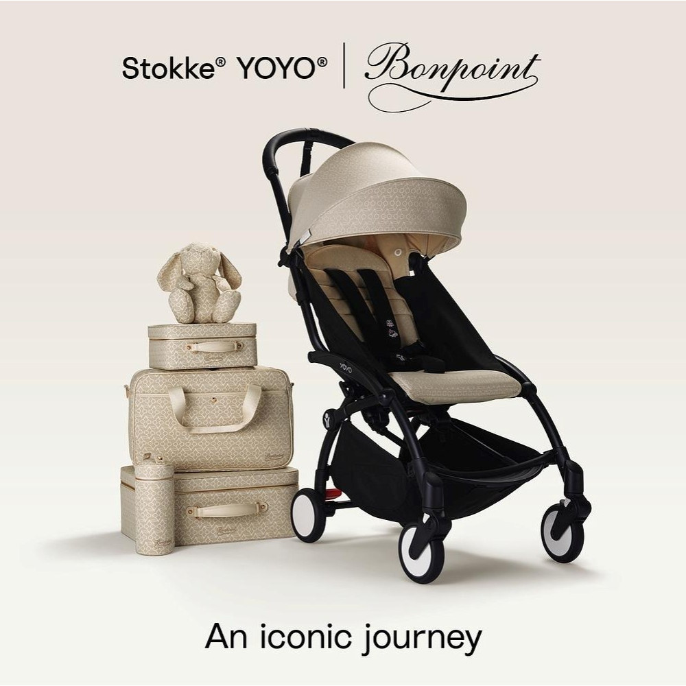 Stokke YOYO³ - легкая прогулочная коляска для путешествий, компактная коляска (ручная кладь), черная рама • Black Stokke YOYO³ - легкая прогулочная коляска для путешествий, компактная коляска (ручная кладь), черная рама • Black