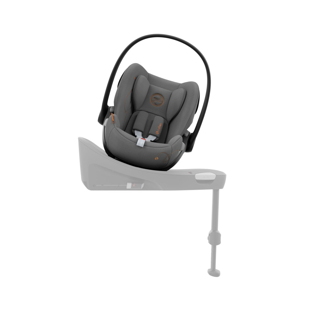 Cybex Cloud G i-Size - автокрісло для немовля i-Size (автолюлька), легке, розкладається до лежачого положення, дихаюча тканина Air Mesh (40 - 87 см) • Lava Grey (Comfort)