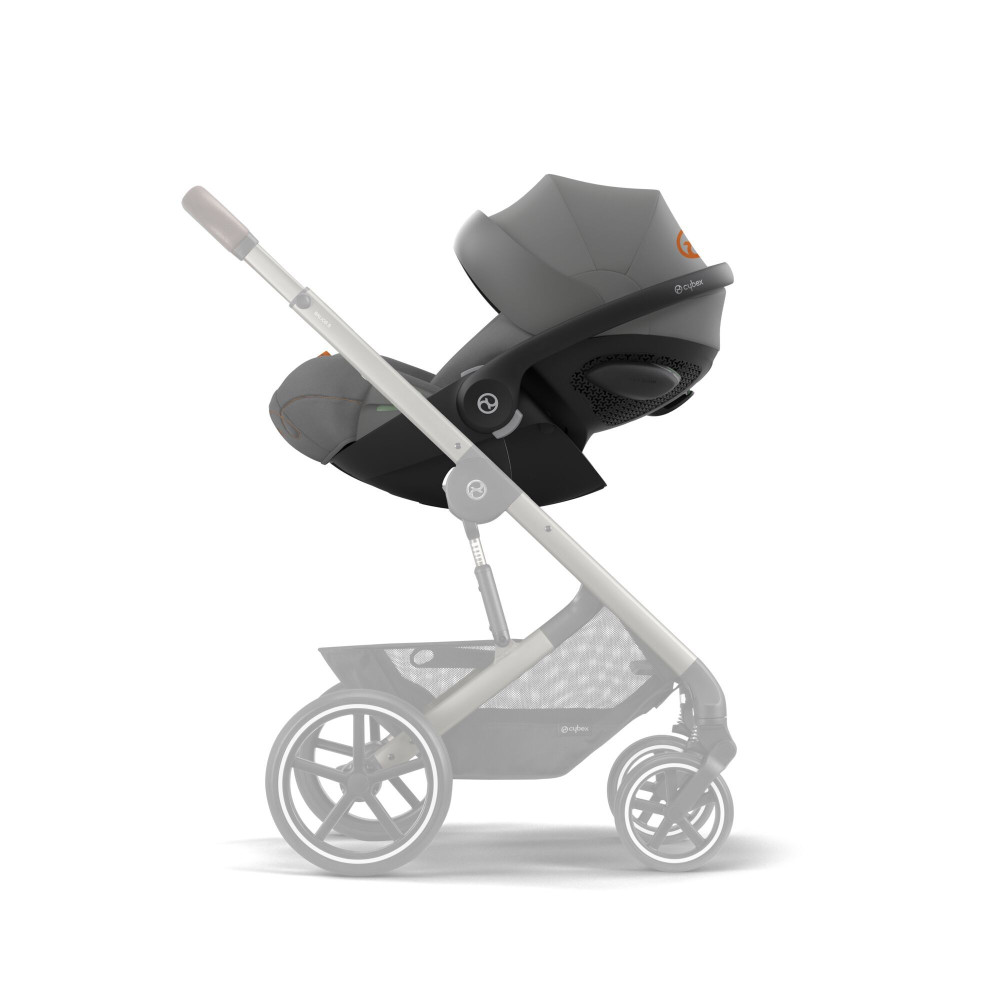 Cybex Cloud G i-Size - автокрісло для немовля i-Size (автолюлька), легке, розкладається до лежачого положення, дихаюча тканина Air Mesh (40 - 87 см) • Lava Grey (Comfort)