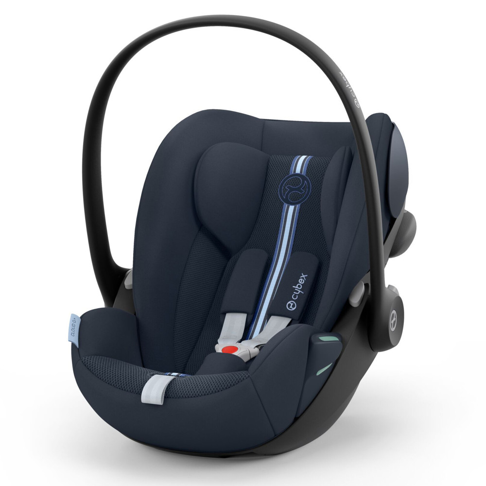 Cybex Cloud G i-Size - автокрісло для немовля i-Size (автолюлька), легке, розкладається до лежачого положення, дихаюча тканина Air Mesh (40 - 87 см) • Ocean Blue (Plus)