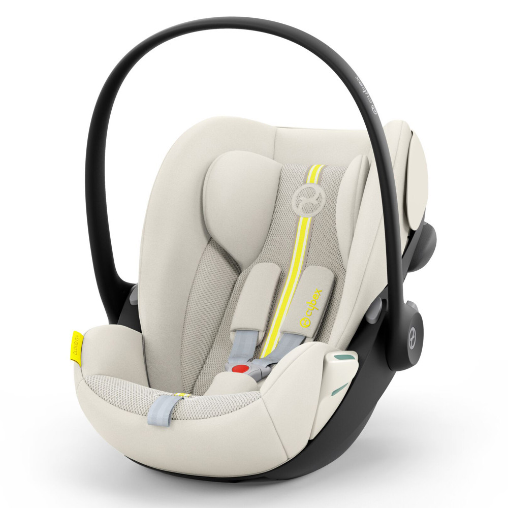 Cybex Cloud G i-Size - автокрісло для немовля i-Size (автолюлька), легке, розкладається до лежачого положення, дихаюча тканина Air Mesh (40 - 87 см) • Seashell Beige (Plus)