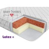 Baby Veres Latex + - матрас для новорожденного с двухсторонней основой (кокосовая койра, нетканое волокно, натуральный латекс блок 3 зоны) • 120х60х12 см