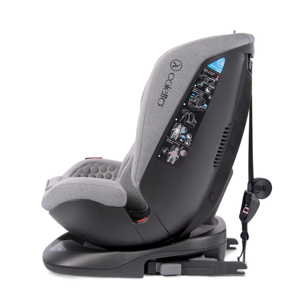 Coletto Logos Isofix - поворотное автокресло от рождения до 12 лет • Grey