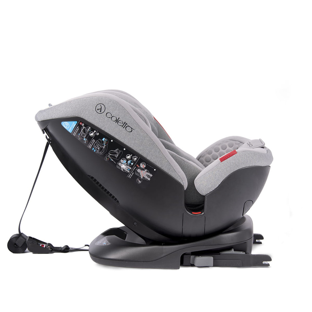 Coletto Logos Isofix - поворотное автокресло от рождения до 12 лет • Grey