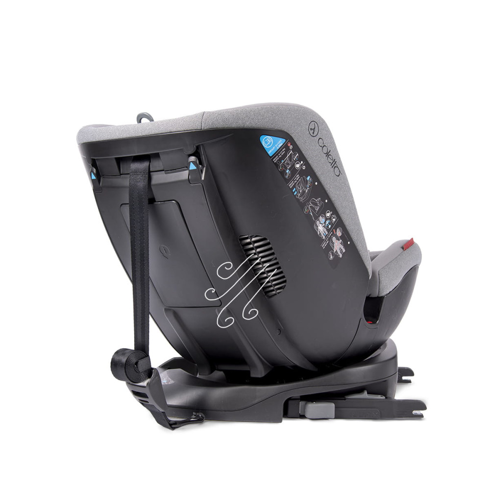 Coletto Logos Isofix - поворотное автокресло от рождения до 12 лет • Grey