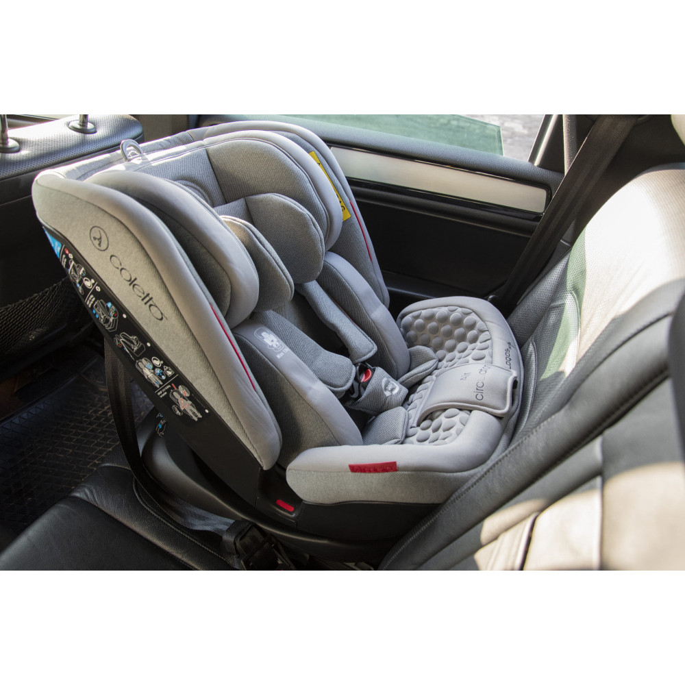 Coletto Logos Isofix - поворотное автокресло от рождения до 12 лет • Grey