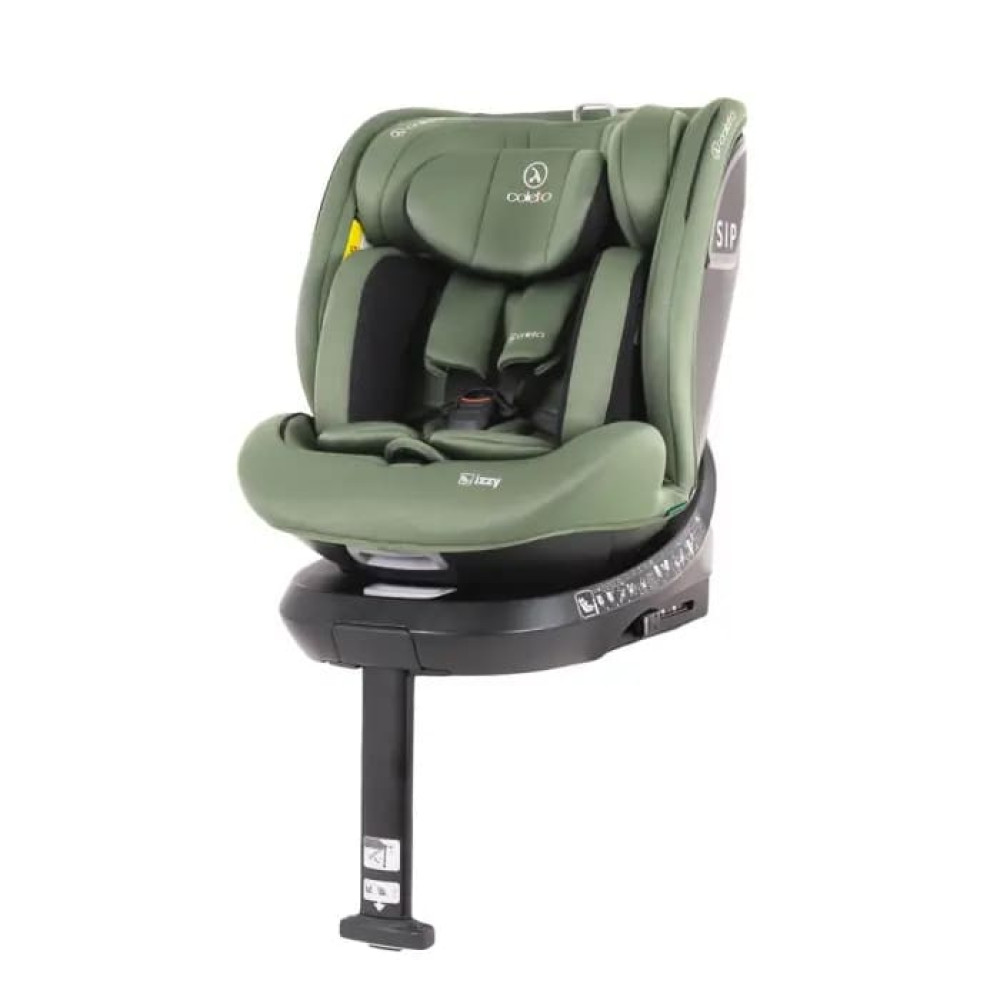 Coletto Izzy I-Size - поворотне дитяче автокрісло (від 0 до 12 років / 40 - 150 см), кріплення ISOFIX з опорою в підлогу • Green