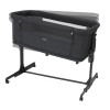 Espiro Cloud - приставне дитяче ліжко на колесах, манеж (4 колеса, регулювання висоти, сумка для перенесення в комплекті) • 10 Black Shadow