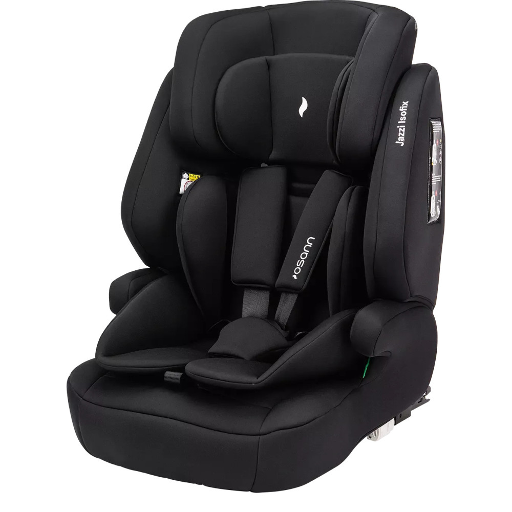 Osann Jazzi Isofix i-Size - дитяче автокрісло (від 9 місяців до 12 років / 76 - 150 см), система кріплення ISOFIX та Top-Tether • Black