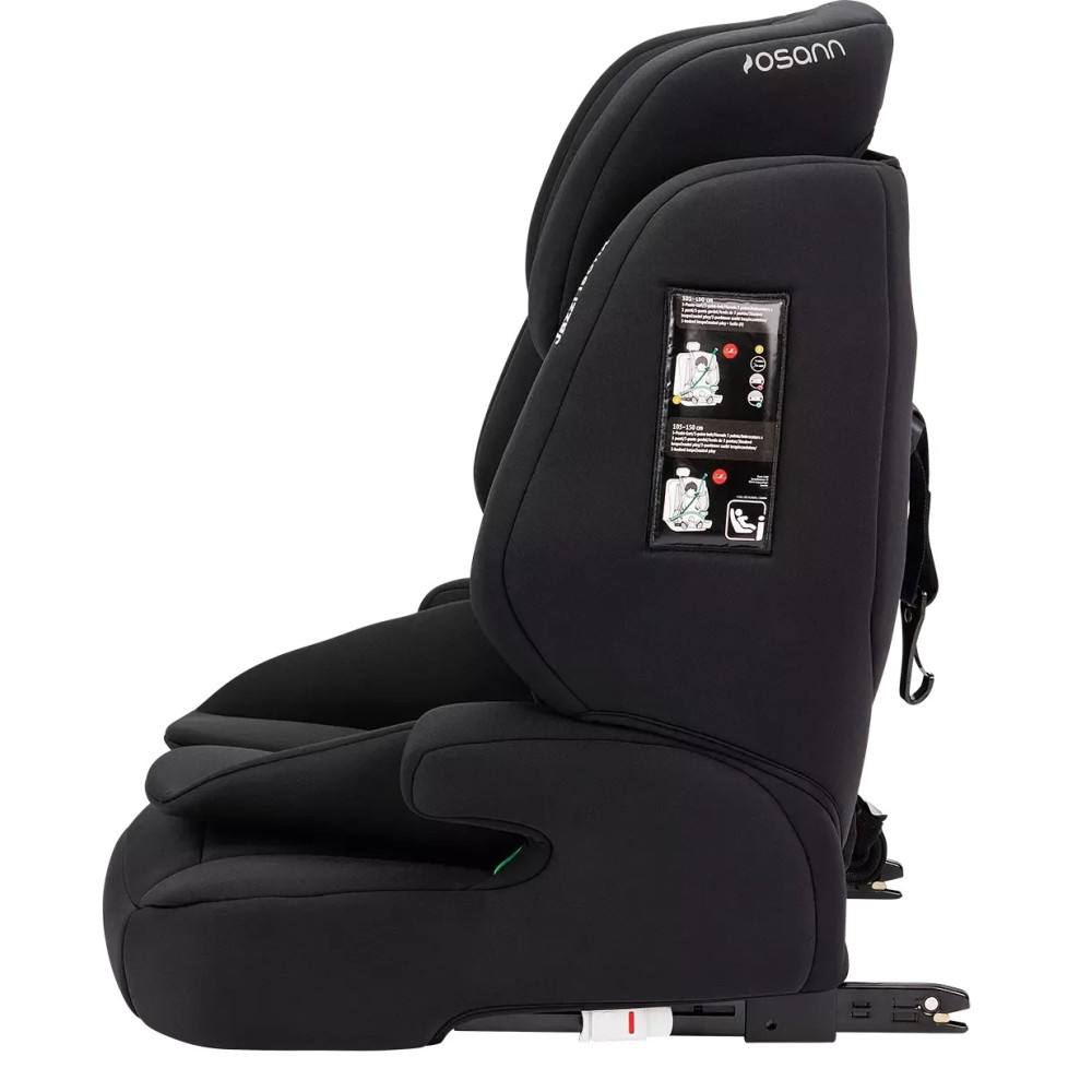 Osann Jazzi Isofix i-Size - дитяче автокрісло (від 9 місяців до 12 років / 76 - 150 см), система кріплення ISOFIX та Top-Tether • Black Osann Jazzi Isofix i-Size - дитяче автокрісло (від 9 місяців до 12 років / 76 - 150 см), система кріплення ISOFIX та Top-Tether • Black